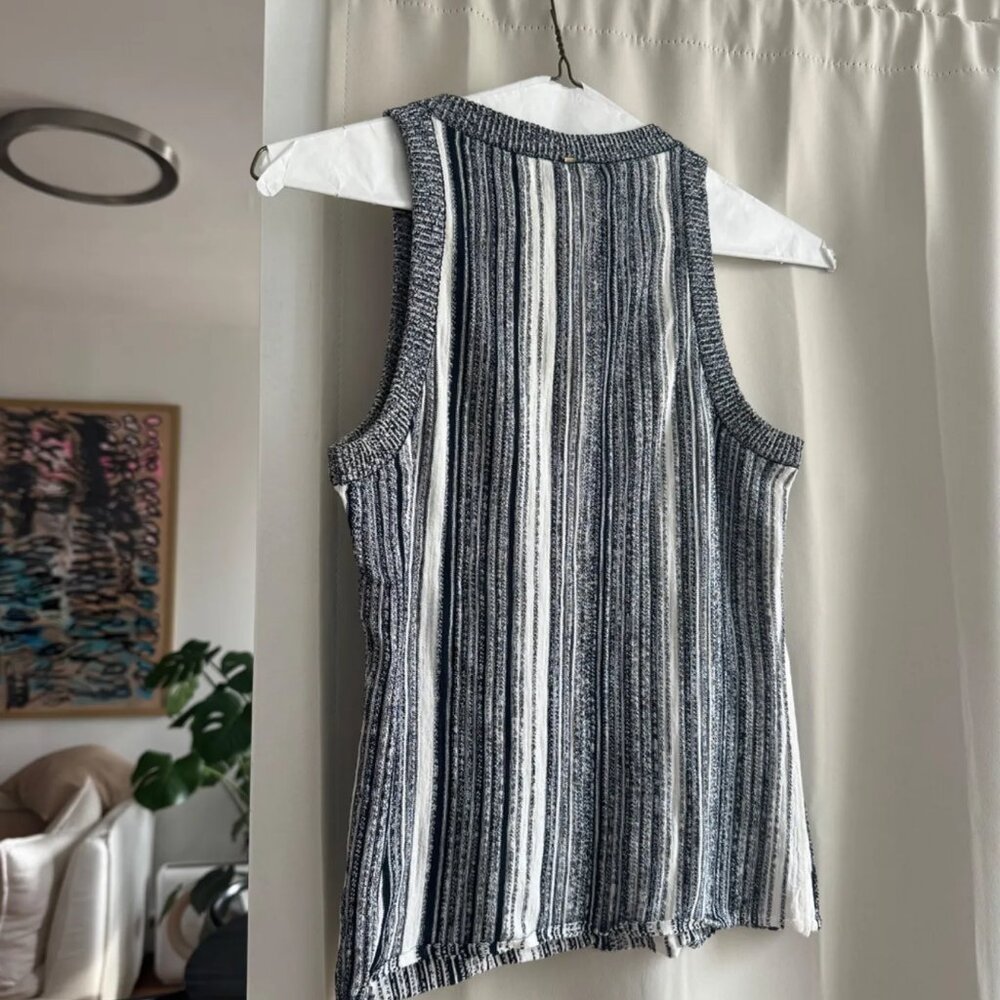 Sportmax Max Mara Striped Knit Racerback Tank XS - Picture 4 of 7